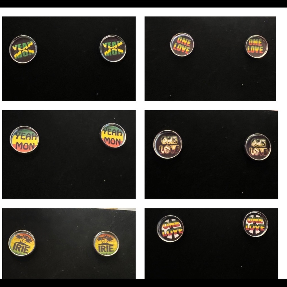 Jamaica Vacation Stud Earrings Set